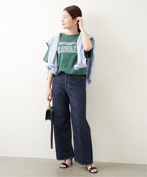 JOURNAL STANDARD(ジャーナルスタンダード)の「ライトオンスルーズデニムパンツ(デニムパンツ・レディース・ネイビー/ブルー・38/36)」の3枚目の写真