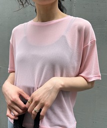 AS KNOW AS plus | ●パワーメッシュカラーTシャツ(Tシャツ/カットソー)