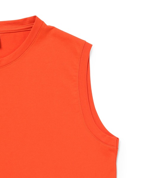 gicipi（ジチピ）の「【gicipi（ジチピ）】SMERALDO（ズメラールド）クルーネックノースリーブTシャツ（Tシャツ/カットソー・レディース・ベージュ/オレンジ/ホワイト・1）」の15枚目の写真