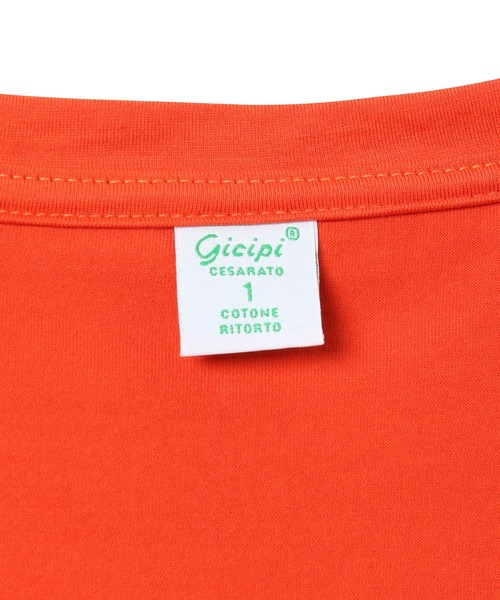 gicipi（ジチピ）の「【gicipi（ジチピ）】SMERALDO（ズメラールド）クルーネックノースリーブTシャツ（Tシャツ/カットソー・レディース・ベージュ/オレンジ/ホワイト・1）」の13枚目の写真
