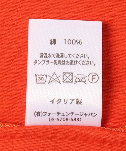 gicipi（ジチピ）の「【gicipi（ジチピ）】SMERALDO（ズメラールド）クルーネックノースリーブTシャツ（Tシャツ/カットソー・レディース・ベージュ/オレンジ/ホワイト・1）」の12枚目の写真