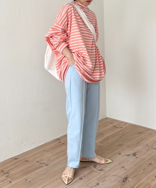 wee9s（ウィークス）の「2way wide shoulder tote bag / ツーウェイワイドショルダートートバッグ（トートバッグ・レディース・ブラック/パープル/グリーン/アイボリー・FREE）」の18枚目の写真
