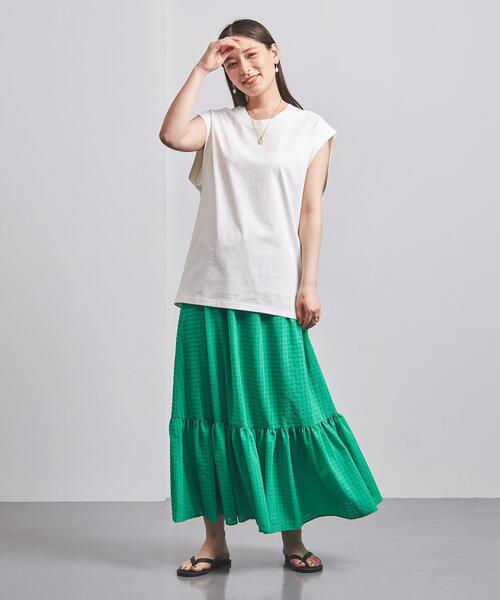 UNITED ARROWS(ユナイテッドアローズ)の「【WEB限定】<UNITED ARROWS>C ノースリーブ カットソー(Tシャツ/カットソー・レディース・ダークグレー/ブラウン/ピンク/ホワイト・FREE)」の10枚目の写真