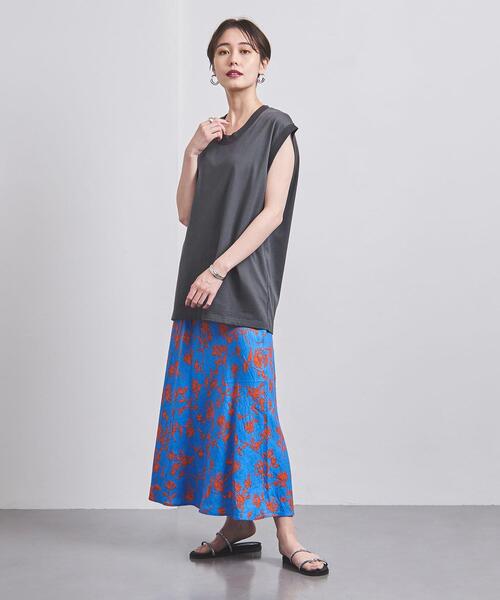 UNITED ARROWS(ユナイテッドアローズ)の「【WEB限定】<UNITED ARROWS>C ノースリーブ カットソー(Tシャツ/カットソー・レディース・ダークグレー/ブラウン/ピンク/ホワイト・FREE)」の12枚目の写真