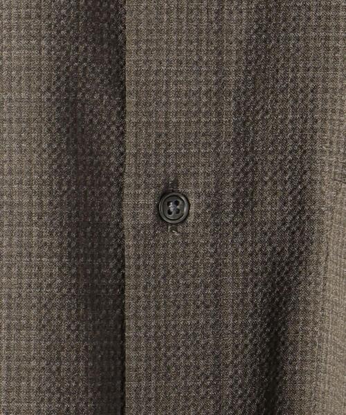 green label relaxing（グリーンレーベルリラクシング）の「A+ TW/PU サッカー リラックス シャツ -ウォッシャブル・ストレッチ・防シワ-（シャツ/ブラウス・メンズ・モカ/ネイビー/ダークグレー・L/M/S/XL）」の18枚目の写真