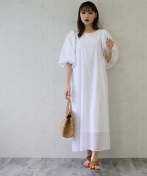 Per sist ence/パーシエンス ローンバルーン袖ワンピース