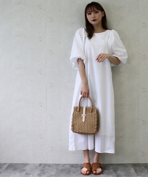 Per sist ence(パーシエンス)の「Per sist ence/パーシエンス ローンバルーン袖ワンピース(ワンピース・レディース・ブラック/ブラウン/オフホワイト・FREE)」の17枚目の写真