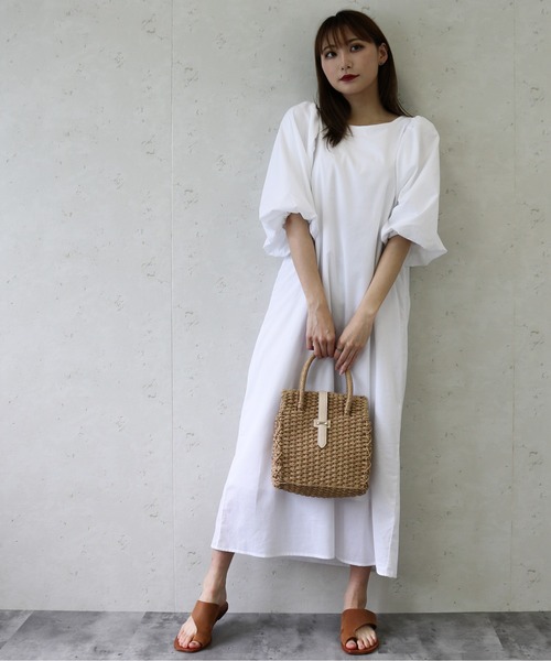 Per sist ence(パーシエンス)の「Per sist ence/パーシエンス ローンバルーン袖ワンピース(ワンピース・レディース・ブラック/ブラウン/オフホワイト・FREE)」の16枚目の写真