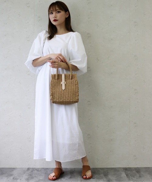 Per sist ence(パーシエンス)の「Per sist ence/パーシエンス ローンバルーン袖ワンピース(ワンピース・レディース・ブラック/ブラウン/オフホワイト・FREE)」の15枚目の写真