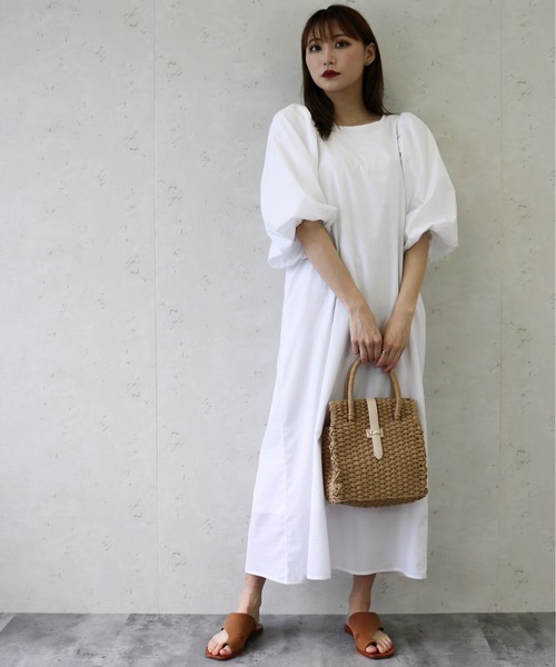 Per sist ence(パーシエンス)の「Per sist ence/パーシエンス ローンバルーン袖ワンピース(ワンピース・レディース・ブラック/ブラウン/オフホワイト・FREE)」の14枚目の写真