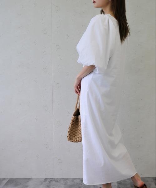 Per sist ence(パーシエンス)の「Per sist ence/パーシエンス ローンバルーン袖ワンピース(ワンピース・レディース・ブラック/ブラウン/オフホワイト・FREE)」の8枚目の写真