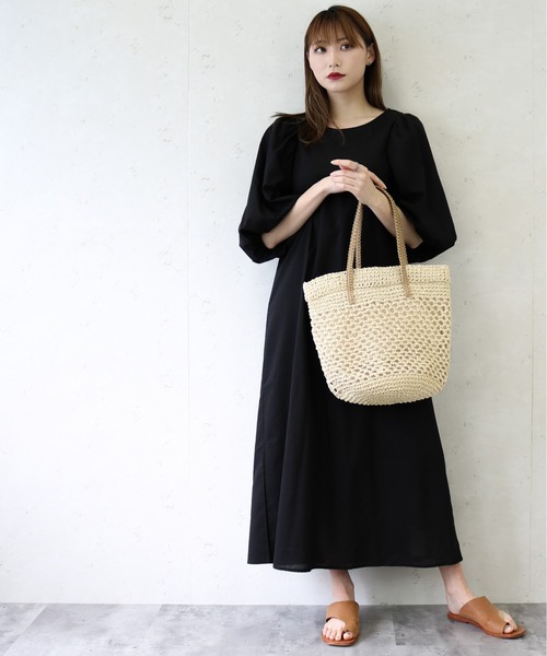Per sist ence(パーシエンス)の「Per sist ence/パーシエンス ローンバルーン袖ワンピース(ワンピース・レディース・ブラック/ブラウン/オフホワイト・FREE)」の21枚目の写真