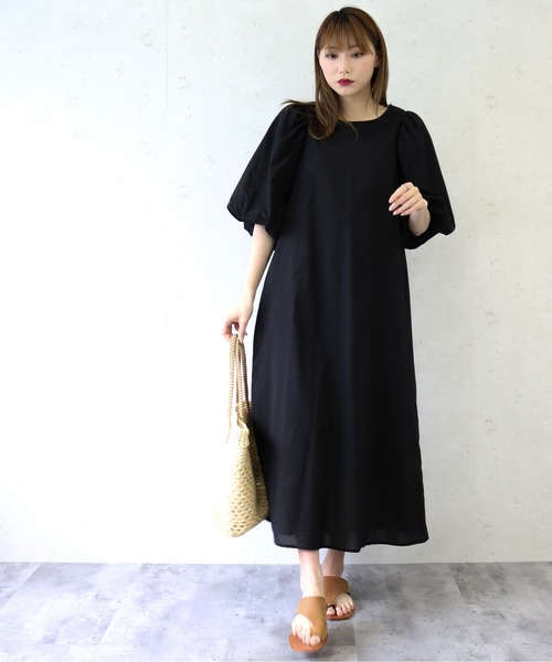 Per sist ence(パーシエンス)の「Per sist ence/パーシエンス ローンバルーン袖ワンピース(ワンピース・レディース・ブラック/ブラウン/オフホワイト・FREE)」の22枚目の写真