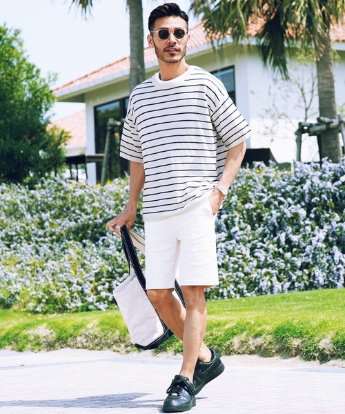 jiggys shop（ジギーズショップ）の「ドライタッチサマーニットTシャツ（Tシャツ/カットソー・メンズ・グレー系その他/オフホワイト/ブルーグリーン/ホワイト系その他/ブラック/ライトグレー/ネイビー/グリーン/ブルー系その他/ブルー系その他2・LARGE/X-LARGE/MEDIUM）」の11枚目の写真