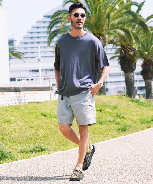 jiggys shop（ジギーズショップ）の「ドライタッチサマーニットTシャツ（Tシャツ/カットソー・メンズ・グレー系その他/オフホワイト/ブルーグリーン/ホワイト系その他/ブラック/ライトグレー/ネイビー/グリーン/ブルー系その他/ブルー系その他2・LARGE/X-LARGE/MEDIUM）」の17枚目の写真