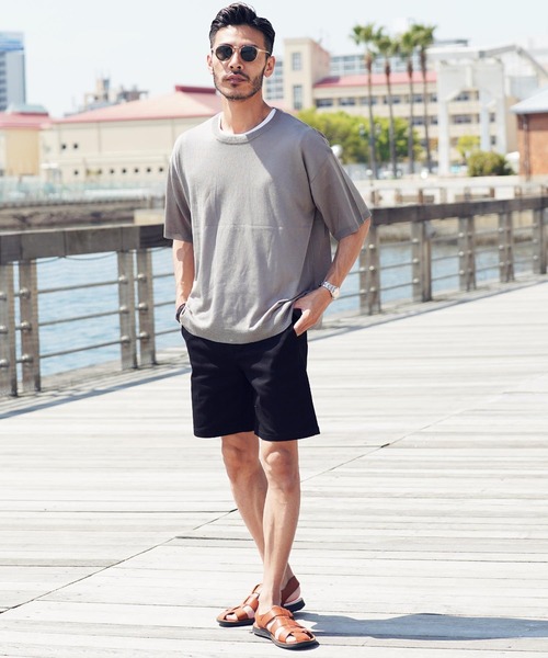 jiggys shop（ジギーズショップ）の「ドライタッチサマーニットTシャツ（Tシャツ/カットソー・メンズ・グレー系その他/オフホワイト/ブルーグリーン/ホワイト系その他/ブラック/ライトグレー/ネイビー/グリーン/ブルー系その他/ブルー系その他2・LARGE/X-LARGE/MEDIUM）」の13枚目の写真