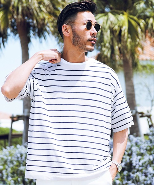 セール】ドライタッチサマーニットTシャツ(Tシャツ/カットソー セール】ドライタッチサマーニットTシャツ(Tシャツ/カットソー