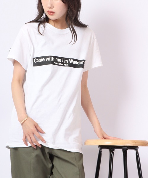 FLASH PACKER(フラッシュパッカー)の「FLASH PACKER 半袖Tシャツ(Tシャツ/カットソー・メンズ・ホワイト/ブラック/ブルー・M/XL/L/S)」の17枚目の写真