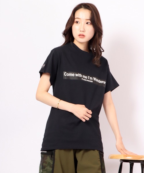 FLASH PACKER(フラッシュパッカー)の「FLASH PACKER 半袖Tシャツ(Tシャツ/カットソー・メンズ・ホワイト/ブラック/ブルー・M/XL/L/S)」の4枚目の写真