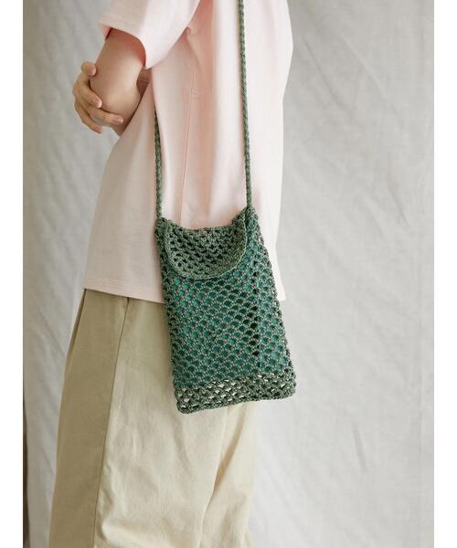 AMERICAN HOLIC（アメリカンホリック）の「テープミニサコッシュ（ショルダーバッグ・レディース・ブラック/ベージュ/カーキ/ブルー・FREE）」の21枚目の写真