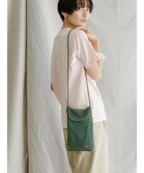 AMERICAN HOLIC（アメリカンホリック）の「テープミニサコッシュ（ショルダーバッグ・レディース・ブラック/ベージュ/カーキ/ブルー・FREE）」の17枚目の写真