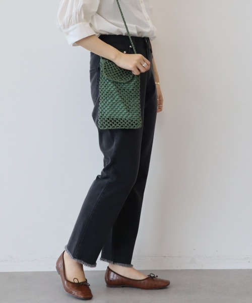 AMERICAN HOLIC（アメリカンホリック）の「テープミニサコッシュ（ショルダーバッグ・レディース・ブラック/ベージュ/カーキ/ブルー・FREE）」の9枚目の写真