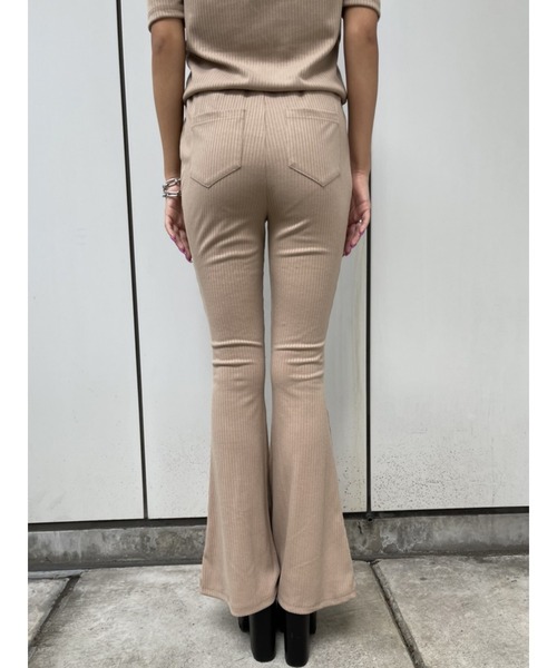 EGOIST（エゴイスト）の「オフショルリブオールインワン（つなぎ/オールインワン・レディース・ブラック/ベージュ・FREE）」の15枚目の写真