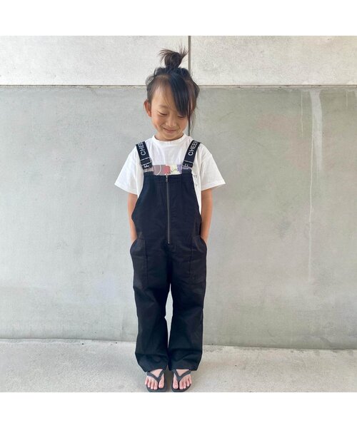 BREEZE by saori（ブリーズバイサオリ）の「WEB限定 サロペット 【BREEZE by saori】（サロペット/オーバーオール・キッズ・カーキ/ベージュ/ブラック・140/100/120/150/90/130/110）」の5枚目の写真