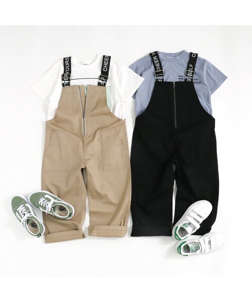 BREEZE by saori（ブリーズバイサオリ）の「WEB限定 サロペット 【BREEZE by saori】（サロペット/オーバーオール・キッズ・カーキ/ベージュ/ブラック・140/100/120/150/90/130/110）」の20枚目の写真