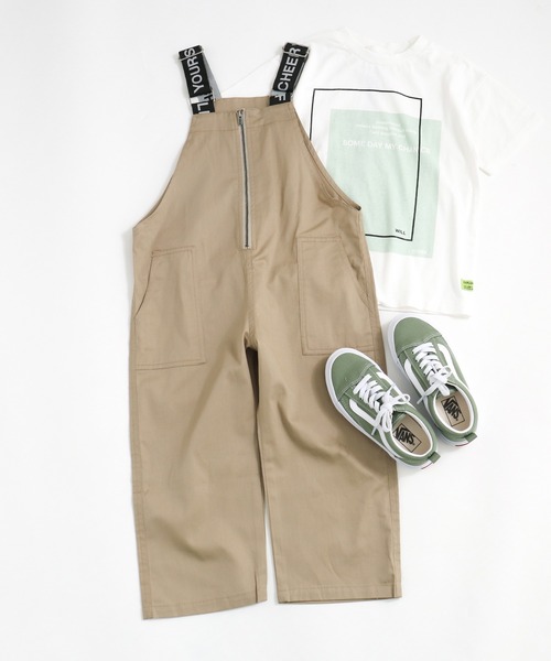 BREEZE by saori（ブリーズバイサオリ）の「WEB限定 サロペット 【BREEZE by saori】（サロペット/オーバーオール・キッズ・カーキ/ベージュ/ブラック・140/100/120/150/90/130/110）」の4枚目の写真