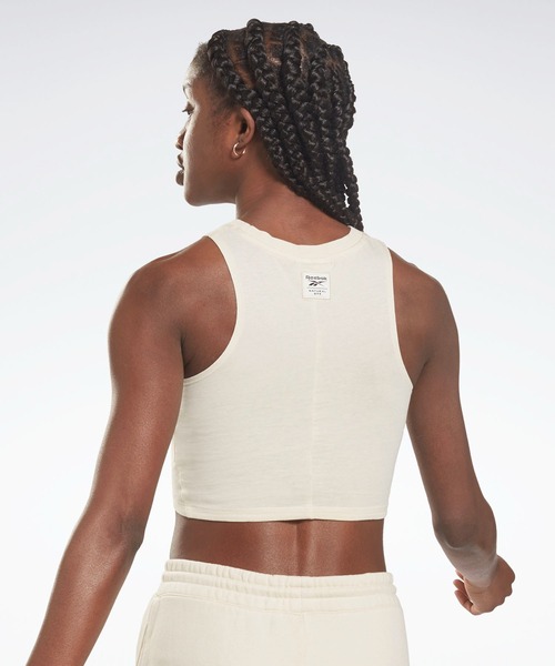 Reebok（リーボック）の「レズミルズR ノンダイ ツイスト タンクトップ  / Les MillsR Non Dye Twist Tank Top （タンクトップ・レディース・ナチュラル・SMALL/X-LARGE/LARGE/MEDIUM/X-SMALL/XX-LARGE）」の2枚目の写真