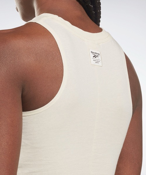 Reebok（リーボック）の「レズミルズR ノンダイ ツイスト タンクトップ  / Les MillsR Non Dye Twist Tank Top （タンクトップ・レディース・ナチュラル・SMALL/X-LARGE/LARGE/MEDIUM/X-SMALL/XX-LARGE）」の3枚目の写真
