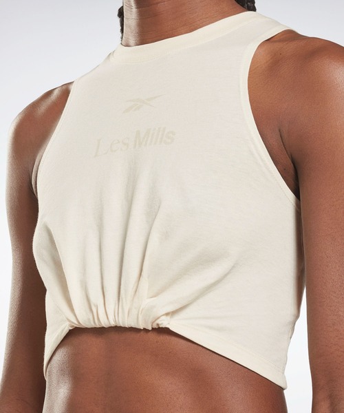 Reebok（リーボック）の「レズミルズR ノンダイ ツイスト タンクトップ  / Les MillsR Non Dye Twist Tank Top （タンクトップ・レディース・ナチュラル・SMALL/X-LARGE/LARGE/MEDIUM/X-SMALL/XX-LARGE）」の4枚目の写真