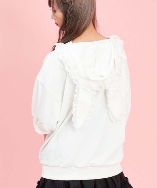 Secret Honey（シークレットハニー）の「うさ耳フリル半袖パーカー