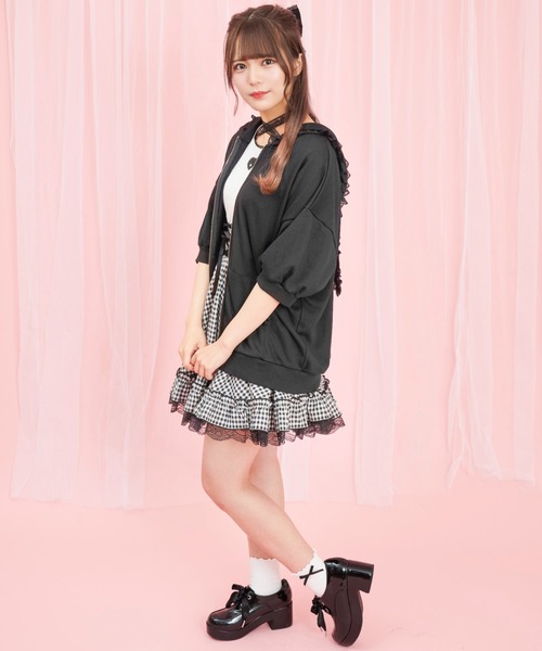 Secret Honey（シークレットハニー）の「うさ耳フリル半袖パーカー