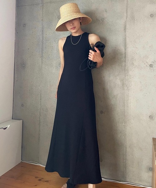 MLI'A(エムリア)の「アメスリマーメイド/リブワンピース(ワンピース・レディース・ブラック/ライトグリーン/ライトベージュ・M)」の8枚目の写真