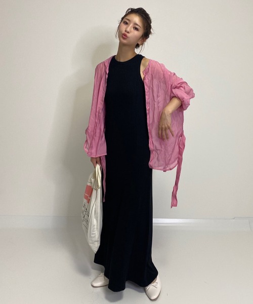 MLI'A(エムリア)の「アメスリマーメイド/リブワンピース(ワンピース・レディース・ブラック/ライトグリーン/ライトベージュ・M)」の11枚目の写真