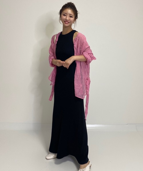 MLI'A(エムリア)の「アメスリマーメイド/リブワンピース(ワンピース・レディース・ブラック/ライトグリーン/ライトベージュ・M)」の12枚目の写真