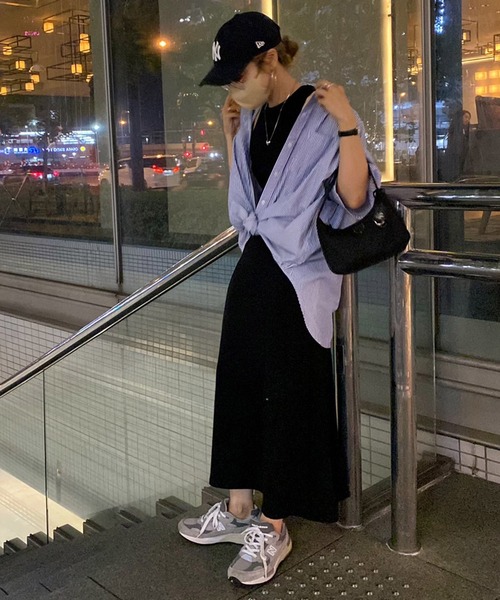 MLI'A(エムリア)の「アメスリマーメイド/リブワンピース(ワンピース・レディース・ブラック/ライトグリーン/ライトベージュ・M)」の19枚目の写真