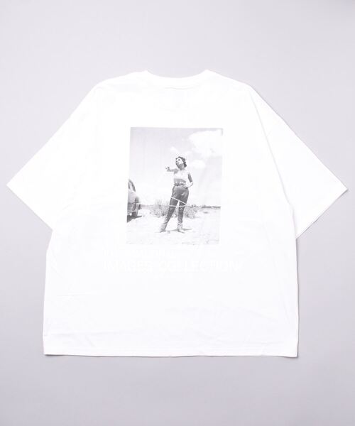 THE INTERNATIONAL ART COLLECTION（インターナショナルアートコレクション）の「THE INTERNATIONAL ART COLLECTION / インターナショナルアートコレクション：【ONLY ARK】別注 40/2 Short Sleeve Elizabeth Taylor (BY Frank Worth)：ONLYARK-0-2008[MUS]（Tシャツ/カットソー・メンズ・ホワイト・3L/4L）」の2枚目の写真