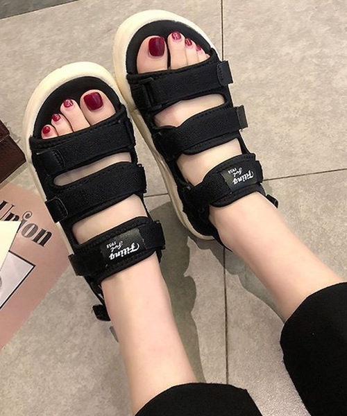 LUGG NAGG（ラグナグ）の「ベルクロ厚底スポーツサンダル【ユニセックス】（サンダル・レディース・アイボリー/ブラック・26.0cm/25.0cm/23.0cm/27.0cm/24.0cm）」の11枚目の写真