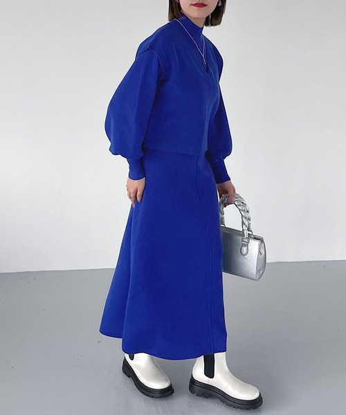 PAGEBOY(ページボーイ)の「WEB限定アイテム / マルチWAYニットワンピース(ワンピース・レディース・ブラック/ブラウン/ブルー・FREE)」の19枚目の写真