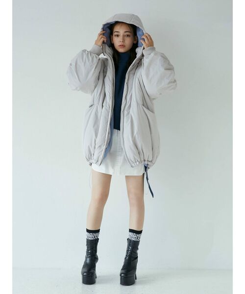 MURUA（ムルーア）の「カーブステッチミドルブーツ（ブーツ・レディース・ブラック/モカ・35/36/37）」の4枚目の写真