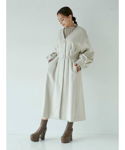 MURUA（ムルーア）の「カーブステッチミドルブーツ（ブーツ・レディース・ブラック/モカ・35/36/37）」の12枚目の写真