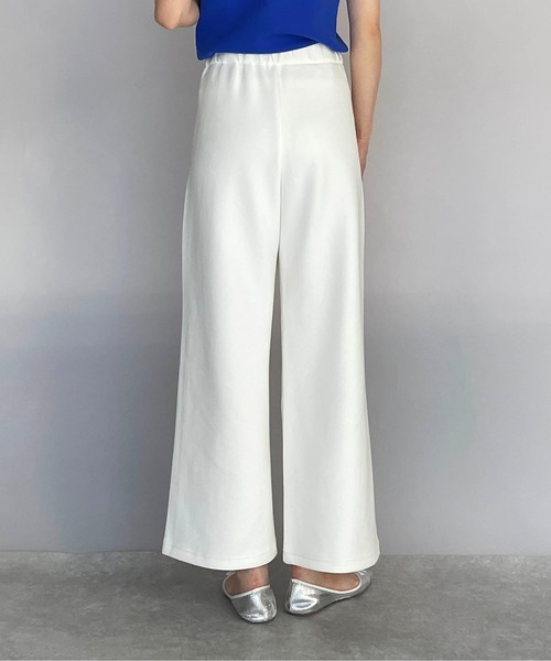 PICCIN PERLA（ピッチンペルラ）の「ダンボールニットワイドパンツ（セットアップ可能）（その他パンツ・レディース・ブラック/オフホワイト・M）」の3枚目の写真