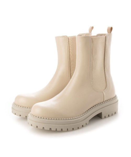 EVOL（イーボル）の「【EVOL】チェルシーサイドゴアブーツ IT9916（ブーツ・レディース・ブラック/ベージュ/ブラウン・LL/S/M/L）」の4枚目の写真