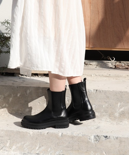 EVOL（イーボル）の「【EVOL】チェルシーサイドゴアブーツ IT9916（ブーツ・レディース・ブラック/ベージュ/ブラウン・LL/S/M/L）」の21枚目の写真