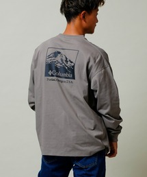 columbia/コロンビア インペリアルパーク バックプリントロンT/スクエアロゴ 刺繍ロゴ/オーバーサイズ ロングスリーブTee PM0555