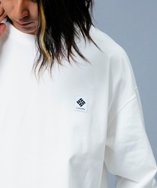 Columbia(コロンビア)の「columbia/コロンビア インペリアルパーク バックプリントロンT/スクエアロゴ 刺繍ロゴ/オーバーサイズ ロングスリーブTee PM0555(Tシャツ/カットソー・メンズ・ホワイト/ブラック×ホワイト/ネイビー×ホワイト/ホワイト系その他/ベージュ/グリーン系その他/ネイビー/カーキ/ベージュ系その他/ブラック×ブルー・M/S/XL/XS/XXL/L)」の12枚目の写真