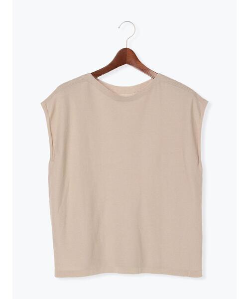 Te chichi TERRASSE（テチチテラス）の「ボートネックフレンチスリーブニット（ニット/セーター・レディース・ネイビー/グレー/マスタード・ﾌﾘ-）」の9枚目の写真